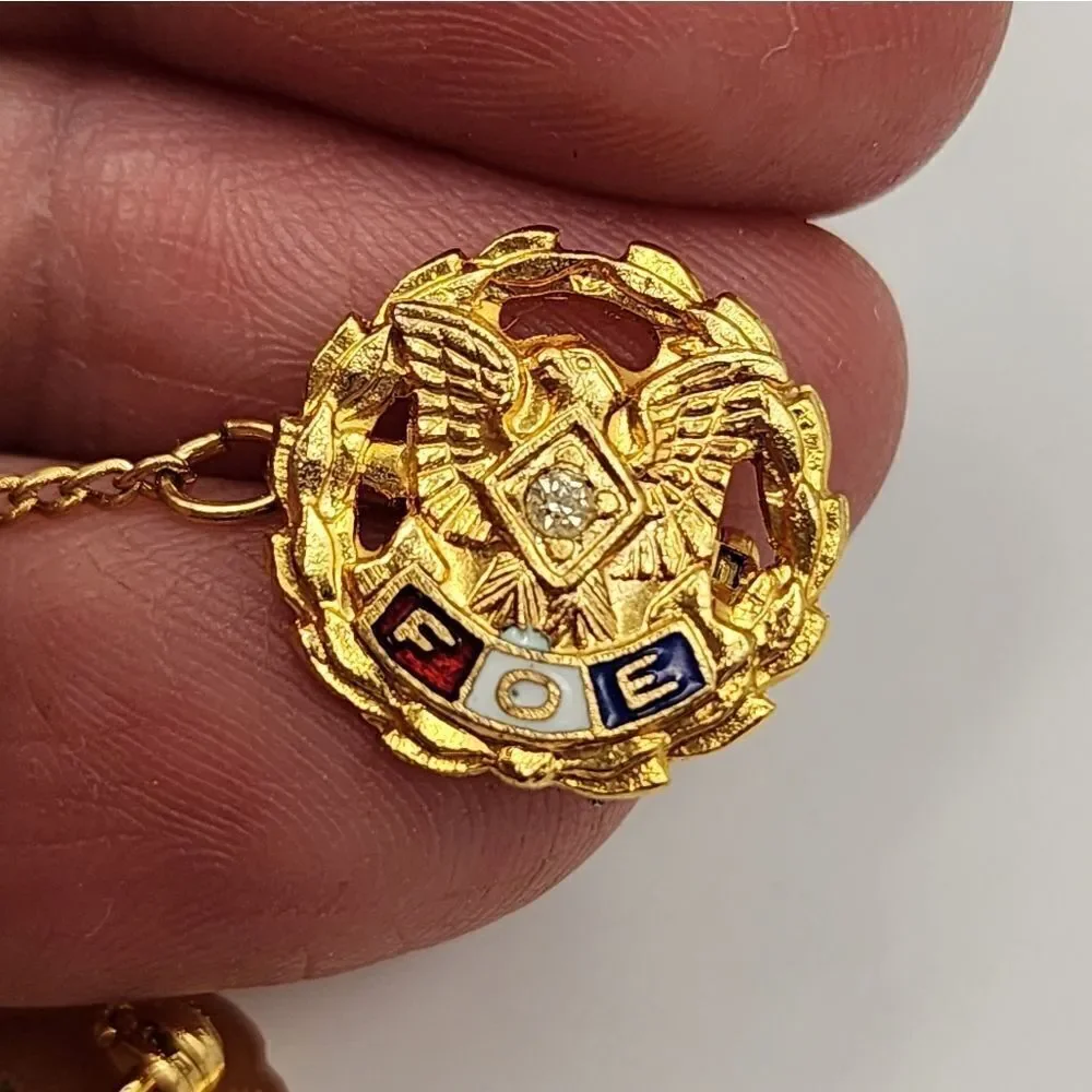 Fraternal Order Of Eagles FOE LA Pin Vintage